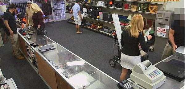  Hot milf sells her stuffs and screwed